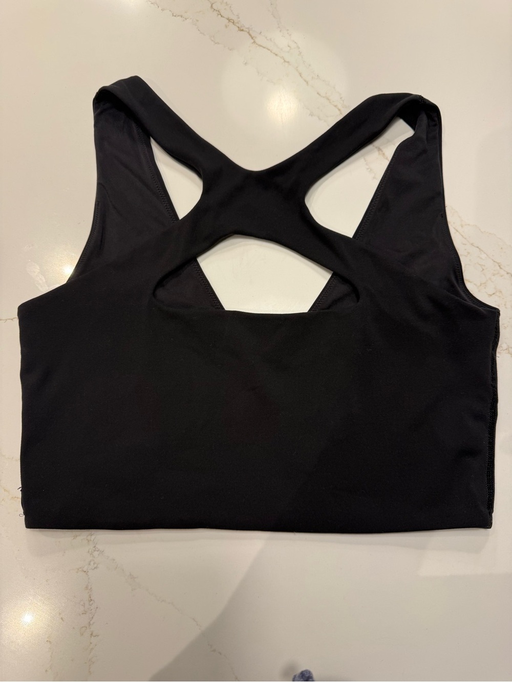 lululemon athletica V Neck Black Cross-Back Sports Bra